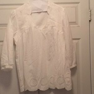 White peasant blouse by j crew